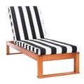 Safavieh Solano Sunlounger, Natural & Black PAT7024F